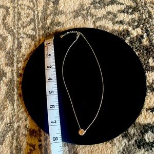 Sterling silver and crystal necklace